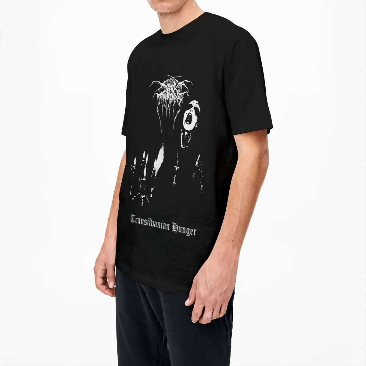 Men Women T Shirt Darkthrone Transilvanian Hunger Vintage Pure Cotton Norwegian Black Metal Band T Shirt Large Size TshirtXJ240102
