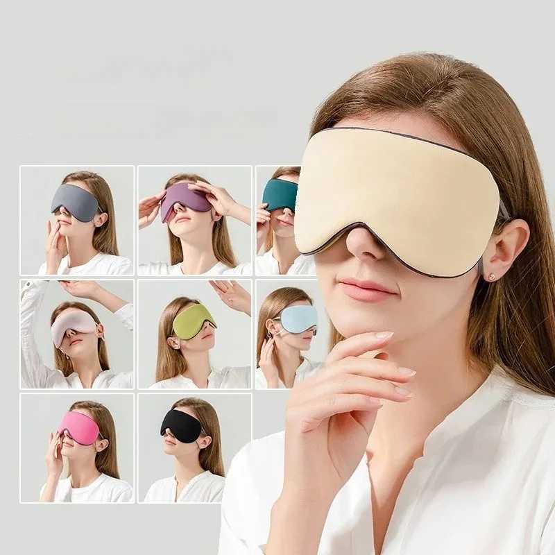 Sleeping Eye Mask Korean Style Ice Silk Warm And Cool Dual Use Adjustable Travel Light Blocking Breathable Eye MaskXJ250103