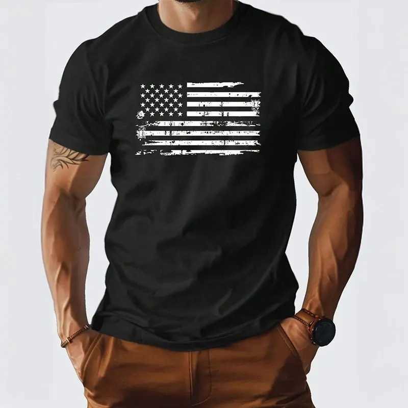 Summer New Mens Solid Color Short-sleeved Daily Sports Fitness Round Neck T-shirt Top Fashion Retro Style Pullover T-shirtXJ240102