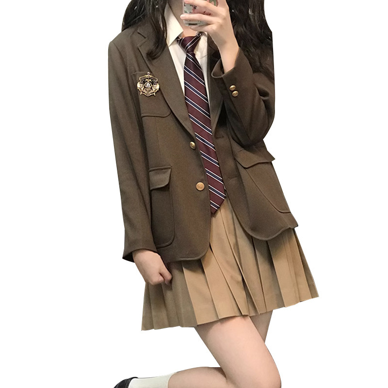 J13Korean style suit jacket for female students, college style, JK uniform suit, small suit
