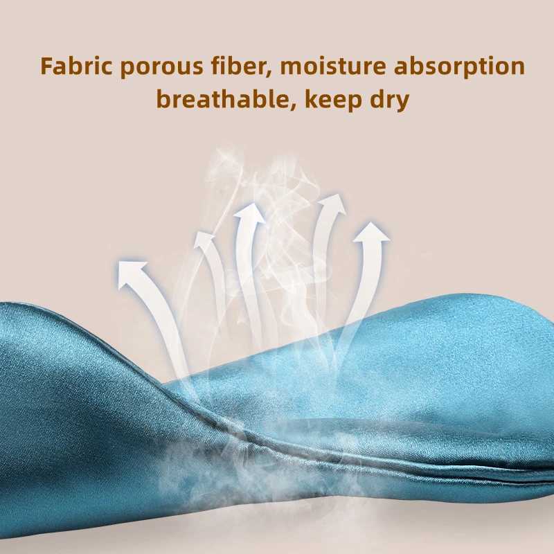 Sleep Mask Silk Eye Dream Night Mask Cover Soft Relax Eyes Bandage Sleeping Blindfold For Women Men Night Nap Heath Relaxed NapXJ250103