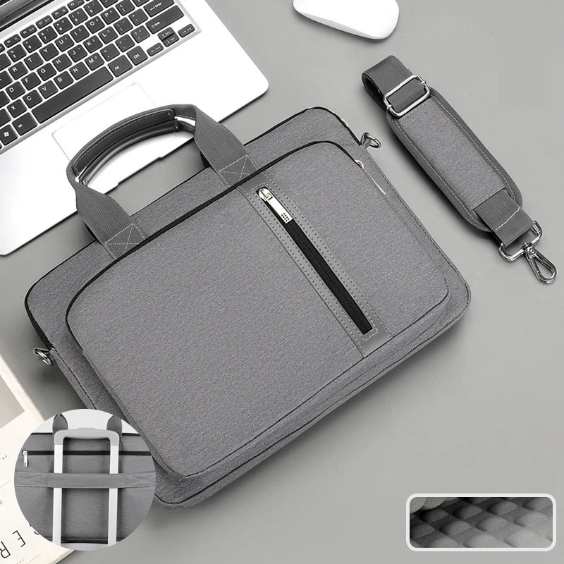 Laptop Bag For Macbook Air Pro 13 16 13.3 14 15.6 17.3 Inch Case Portable Shockproof Shoulder Bag Handbag Briefcase 250102