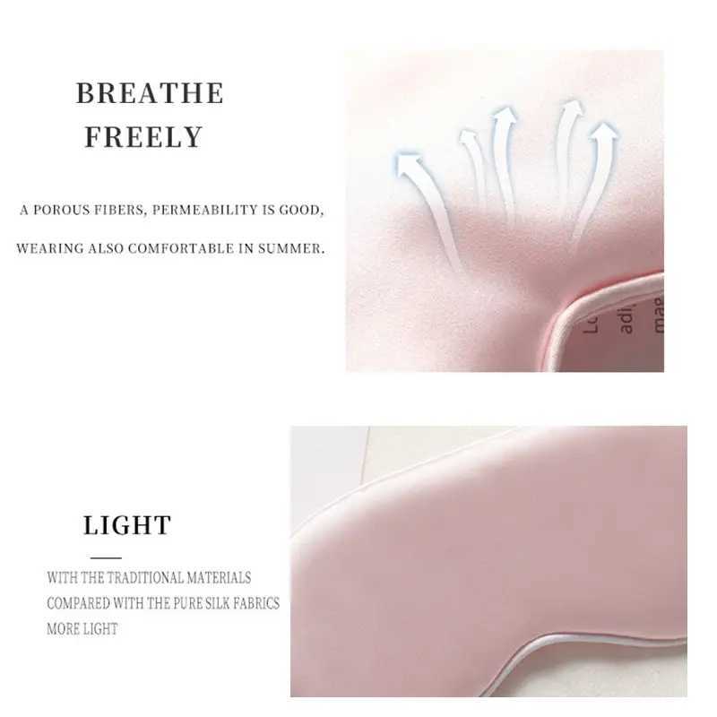 Y802 Double Sided Sleeping Eye Mask Shading Elastic Bandage Travel Eyeshade Solid Color Breathable Beauty Eye ShieldXJ250103