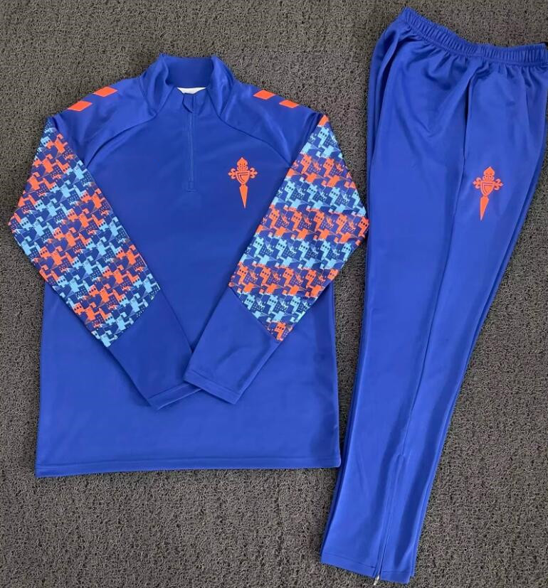 2024 2025 half zipper Celta adult tracksuit jacket soccer jersey 24 25 tracksuit training Half pull long sleeve LONG zipper sets kit