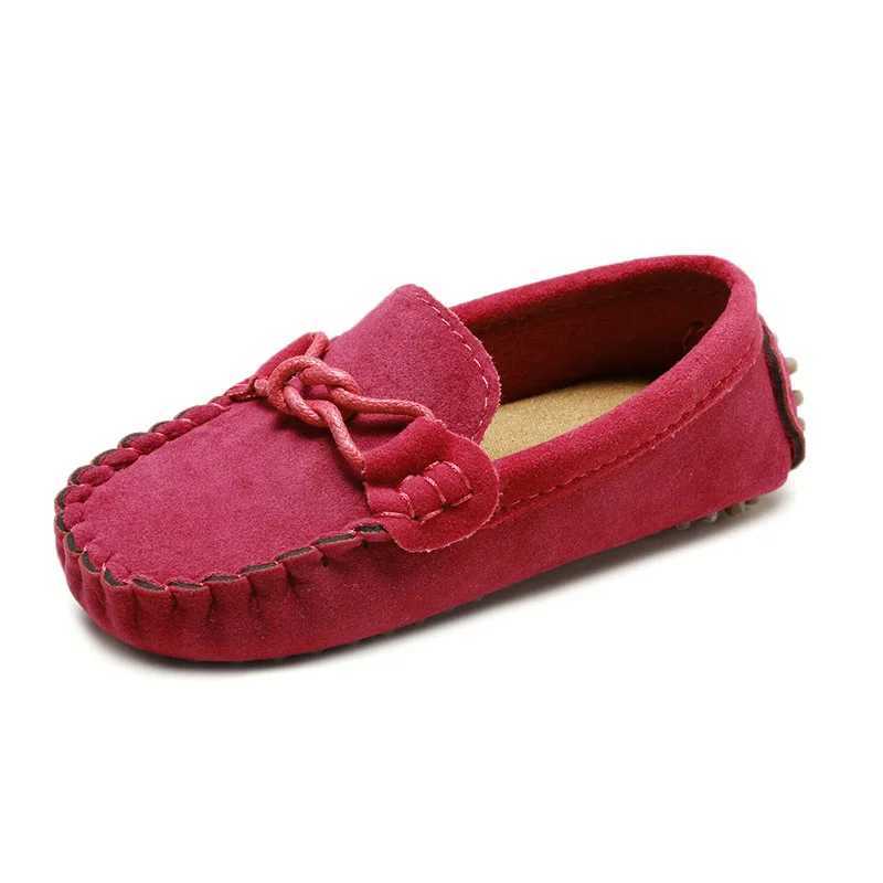 JGVIKOTO Boys and Girls Shoes Fashion Soft Childrens Shoes Childrens Apartment Casual Boat Shoes Childrens Wedding Mocha Casino Leather Shoes M250103