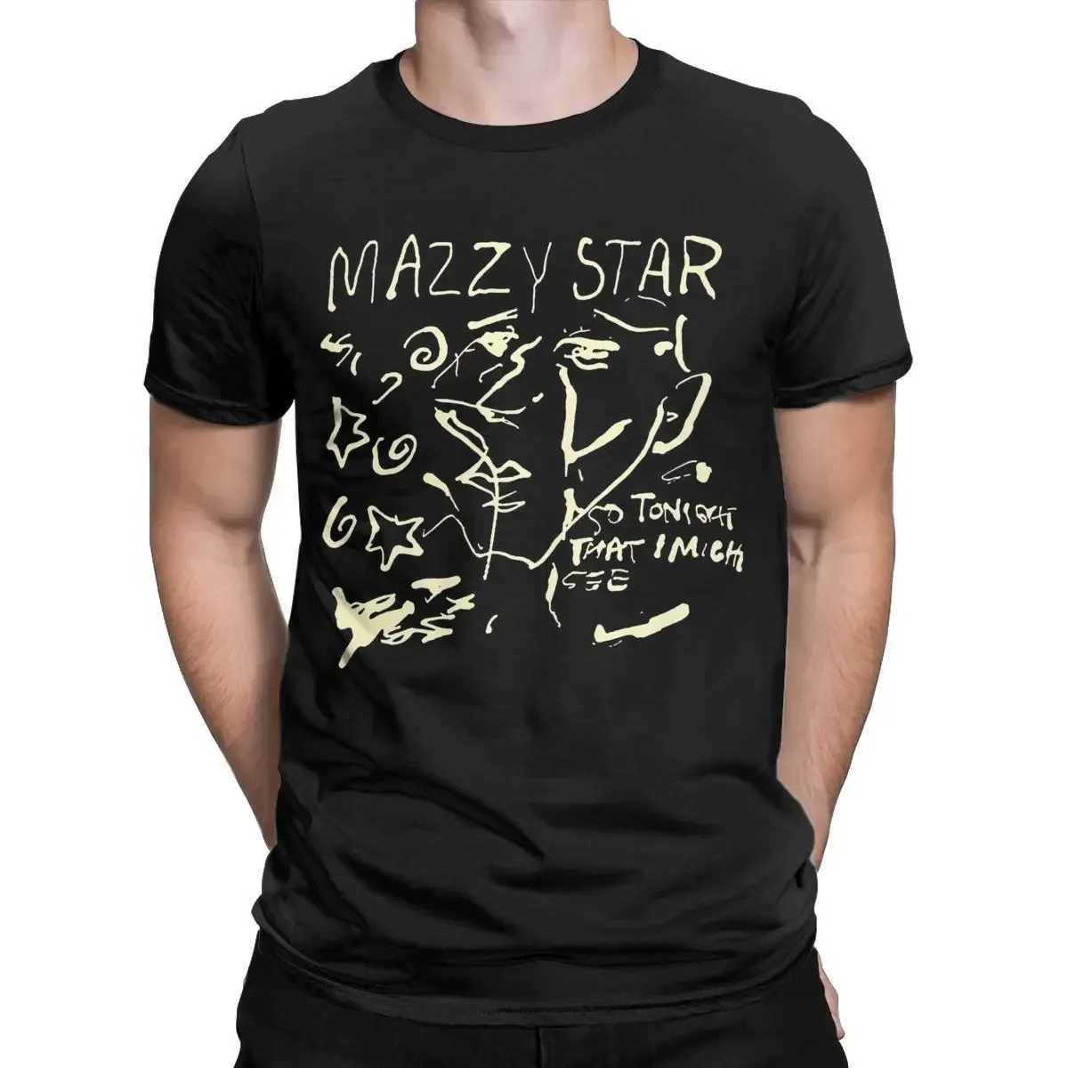 Men T-Shirt Mazzy Star Leisure Cotton Tee Shirt Short Sleeve Band Music T Shirts Crew Neck Clothes Classic T Shirt OversizedXJ240102