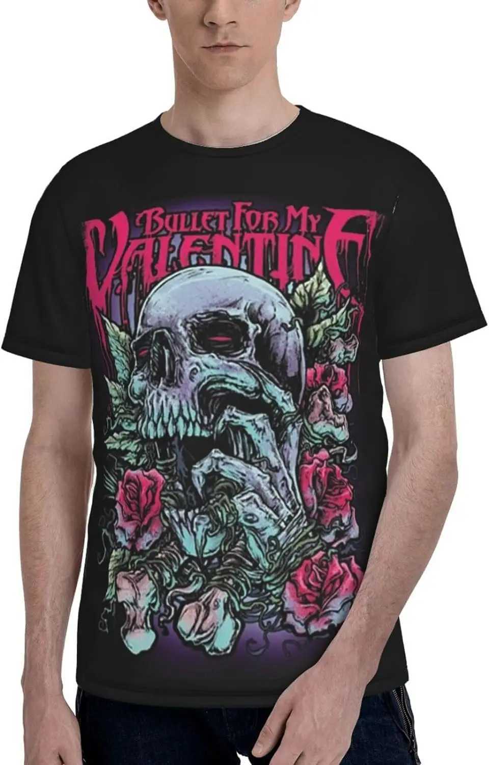 Bullet for My Valentine T Shirt Mens Fashion Tee Summer O-Neck Short Sleeves ClothesXJ240102