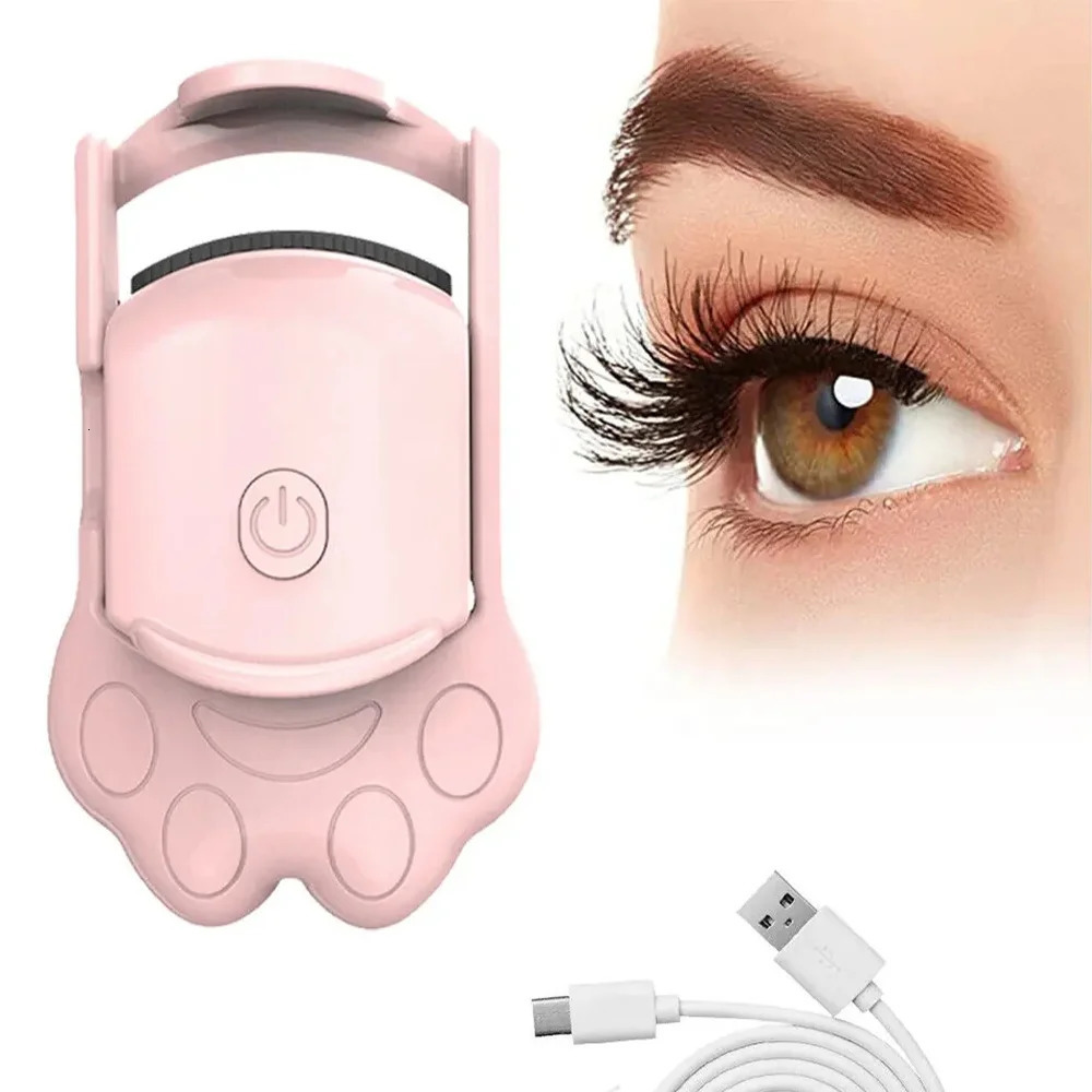 USB Rechargeable Portable Electric Heated Eyelash Curler For Lasting Styling Lash Lift Tool Intelligent Natural Curling 241226