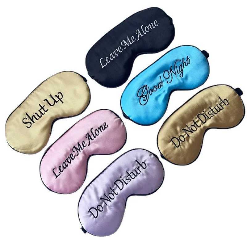 Embroidered Silk Sleep Mask Silk Eye Mask Soft Blackout Blindfold With Adjustable Strap Sleeping Eye Cover Mask For TravelXJ250103