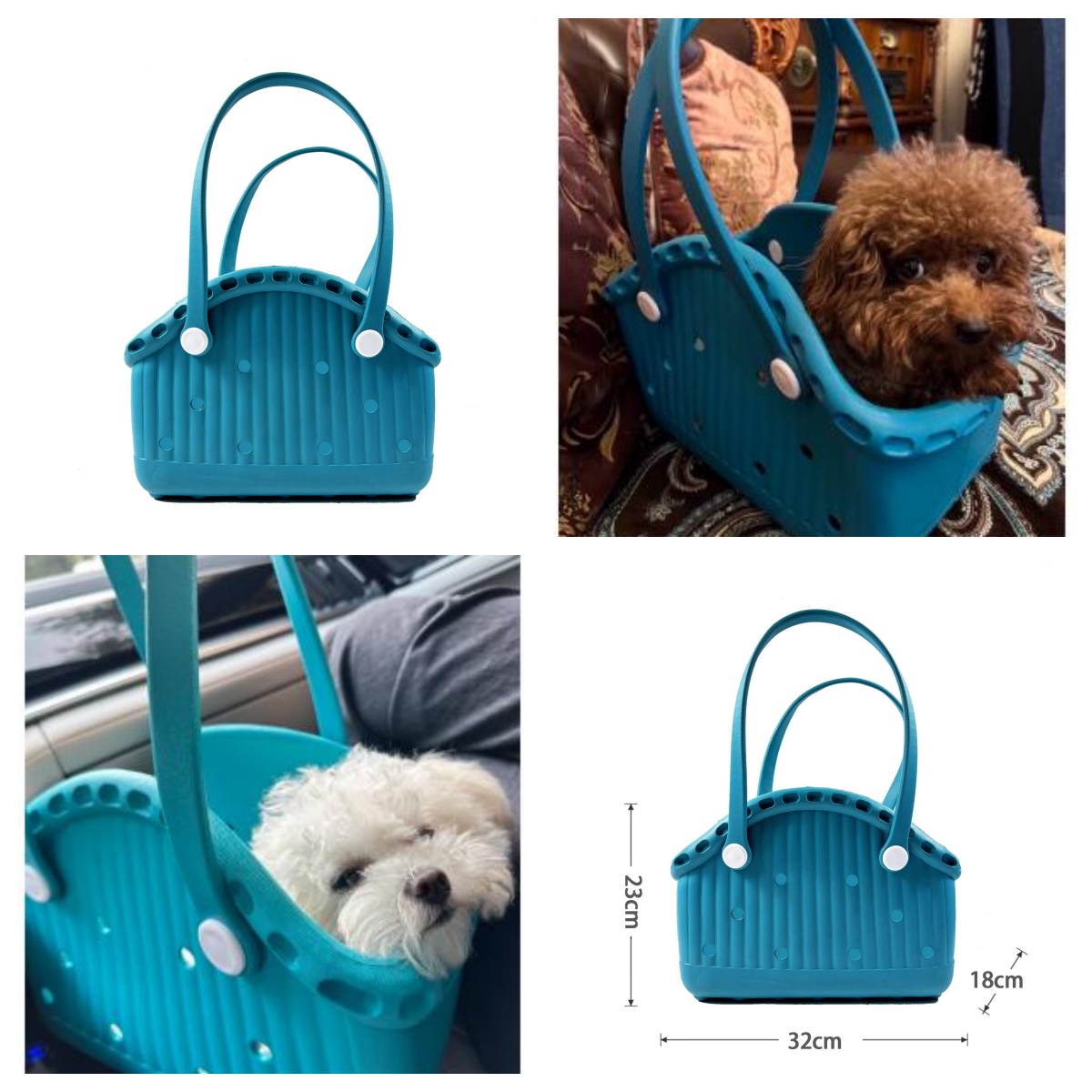 Dog EVA Bags ultra Light Portable Waterproof Outdoor Pet Bag Cat dog hole Handbags beach Totes In aron colors 0103