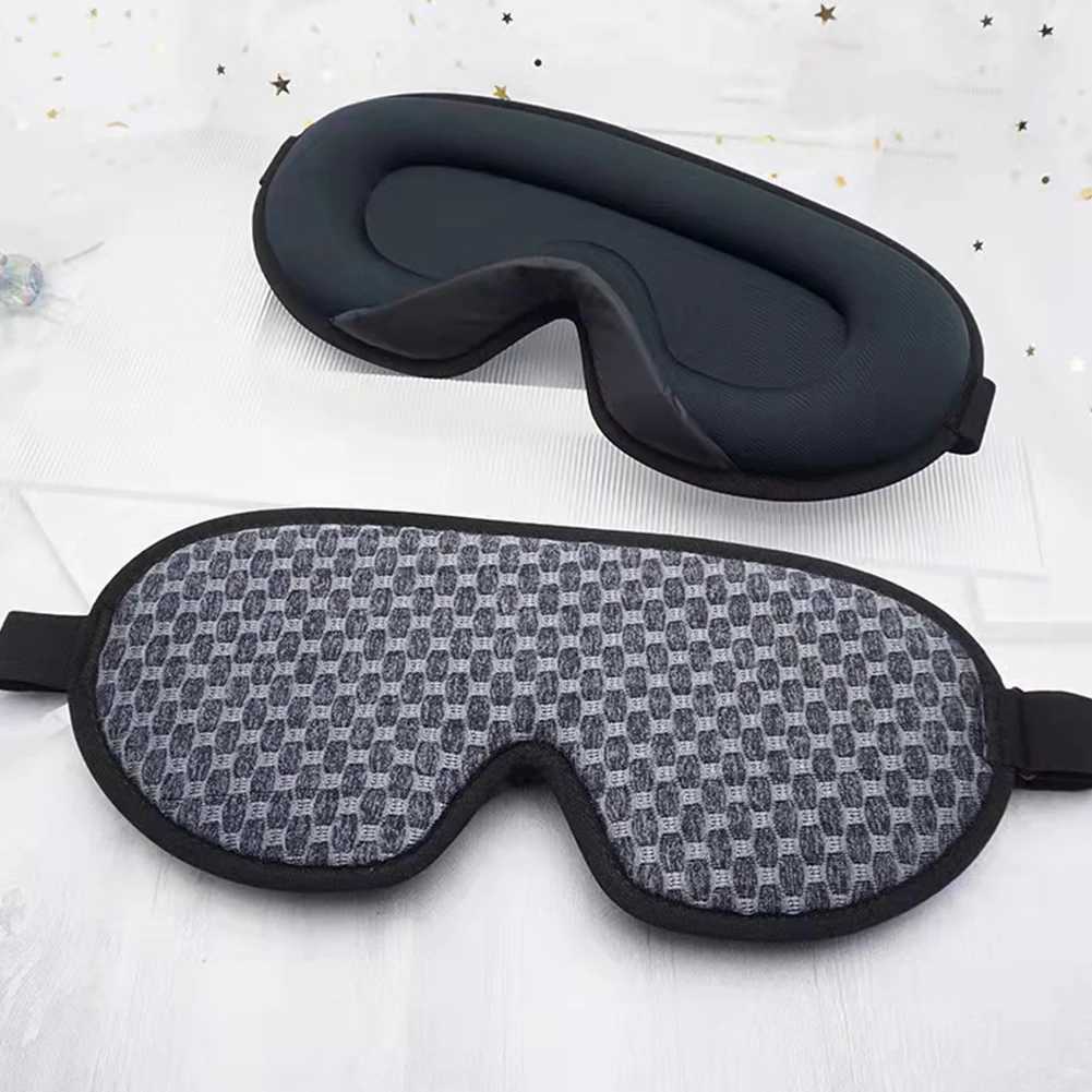 3D Memory Foam Silk Sleep Mask Soft Eye Patches Comfort Three Dimensiona Design Face Sleeping Mask Eyeshade Breathable Women MenXJ250103