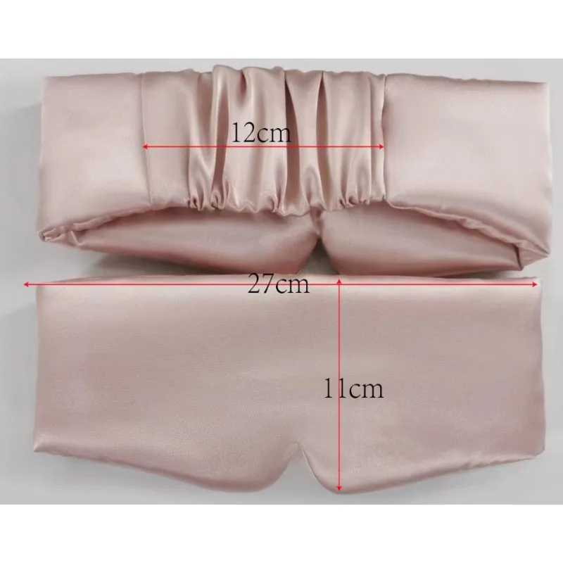 Silk Satin Sleep Mask Comfortable Sleeping Eye Mask Eyeshade Cover Shade Eyes Relax Enlarged Eye Patch Women Men Sleep HealthXJ250103