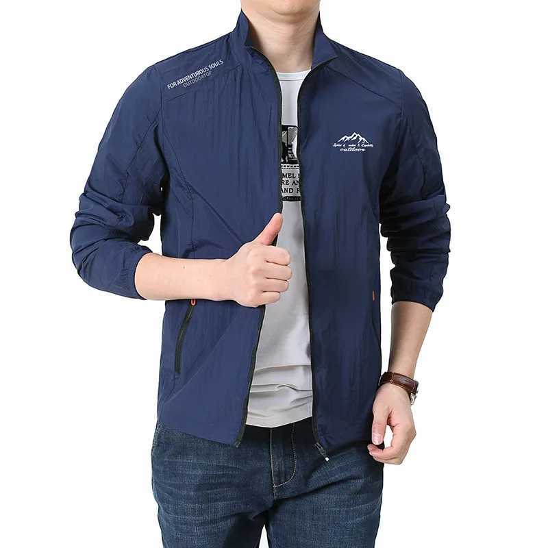 Mens Summer Leisure UV Sunscreen Jacket Breathable Ultra Light Windproof Outdoor Sports Fishing Camping Running Jacket W250103