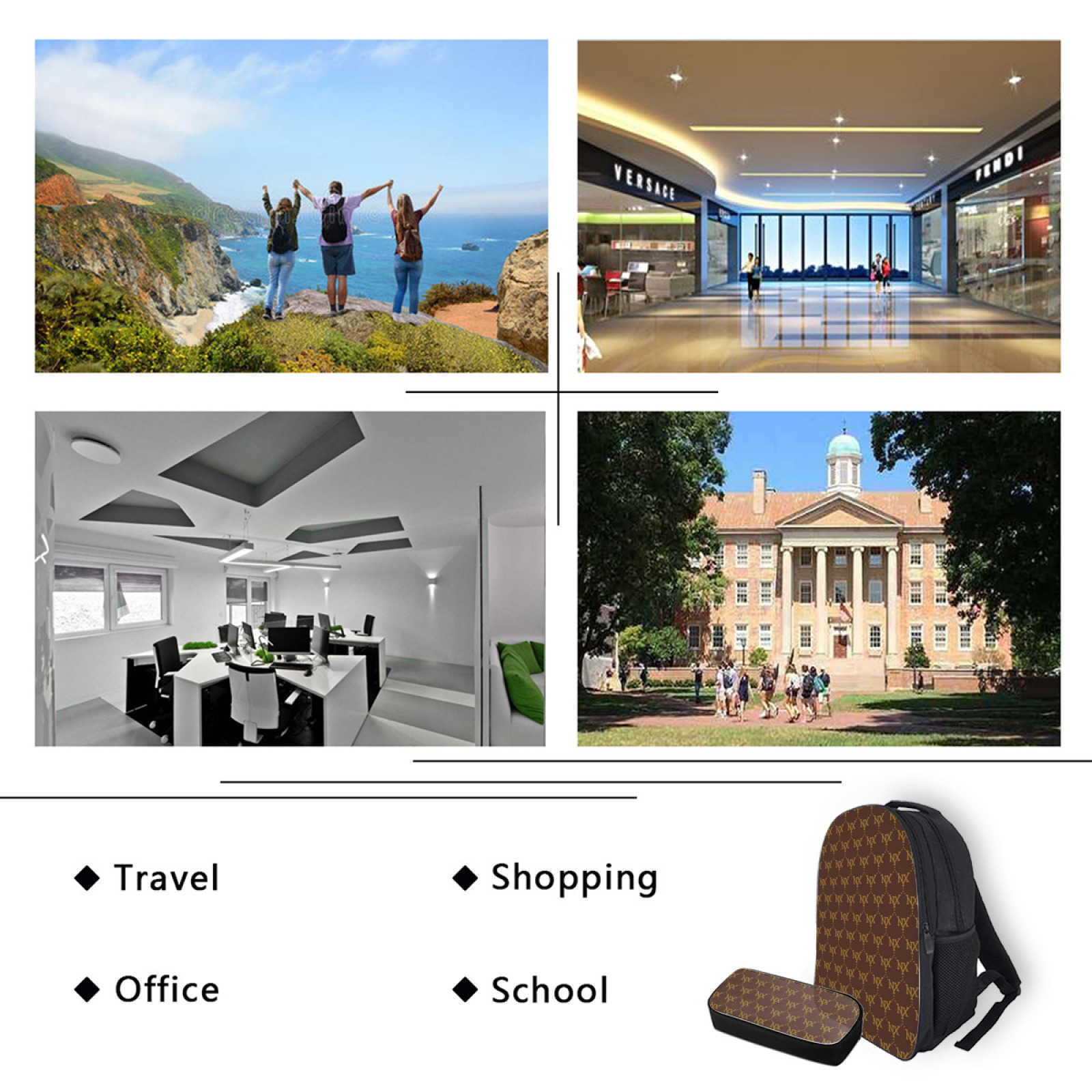 NXY Schoolbag And Pencil Bag Combination Suit Backpack Women Backpacks School Backpack For Student Female Girls Laptop Book Pack Mochilas