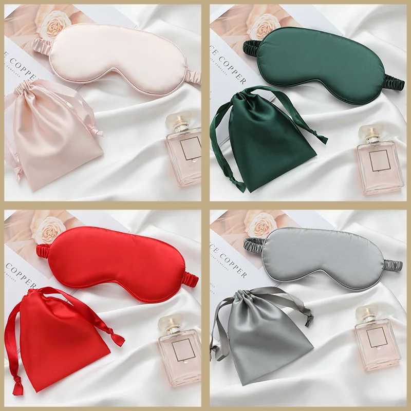 Imitated Silk Sleep Eye Mask Travel Shading Eyepatch Nap Eye Patch Rest Blindfold Eye Cover Sleeping Mask Night EyeshadeXJ250103