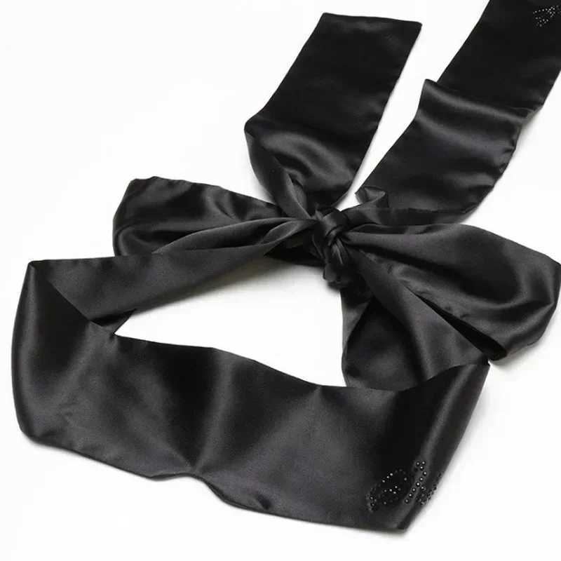 Silk Eye Cover Savour Eye Patches Cute Blindfold Silk Ribbon Satin Silk Sleep Mask Sexy For Women Gift Surprise High QualityXJ250103