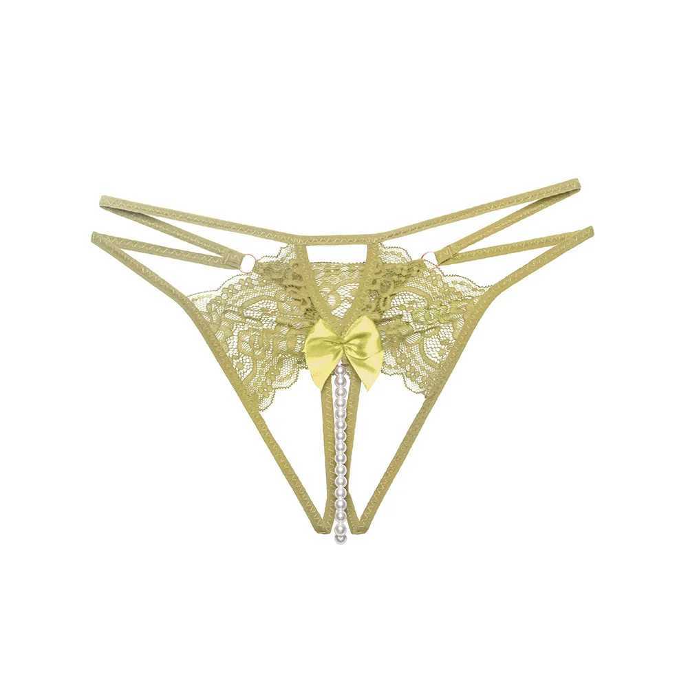 Lace Beading Womens Panties Thongs G Strings Bow Sexy Lingerie 1/2/3Pcs Transparent Underwear Lingeries Sexy Female LenceriaXJ250103