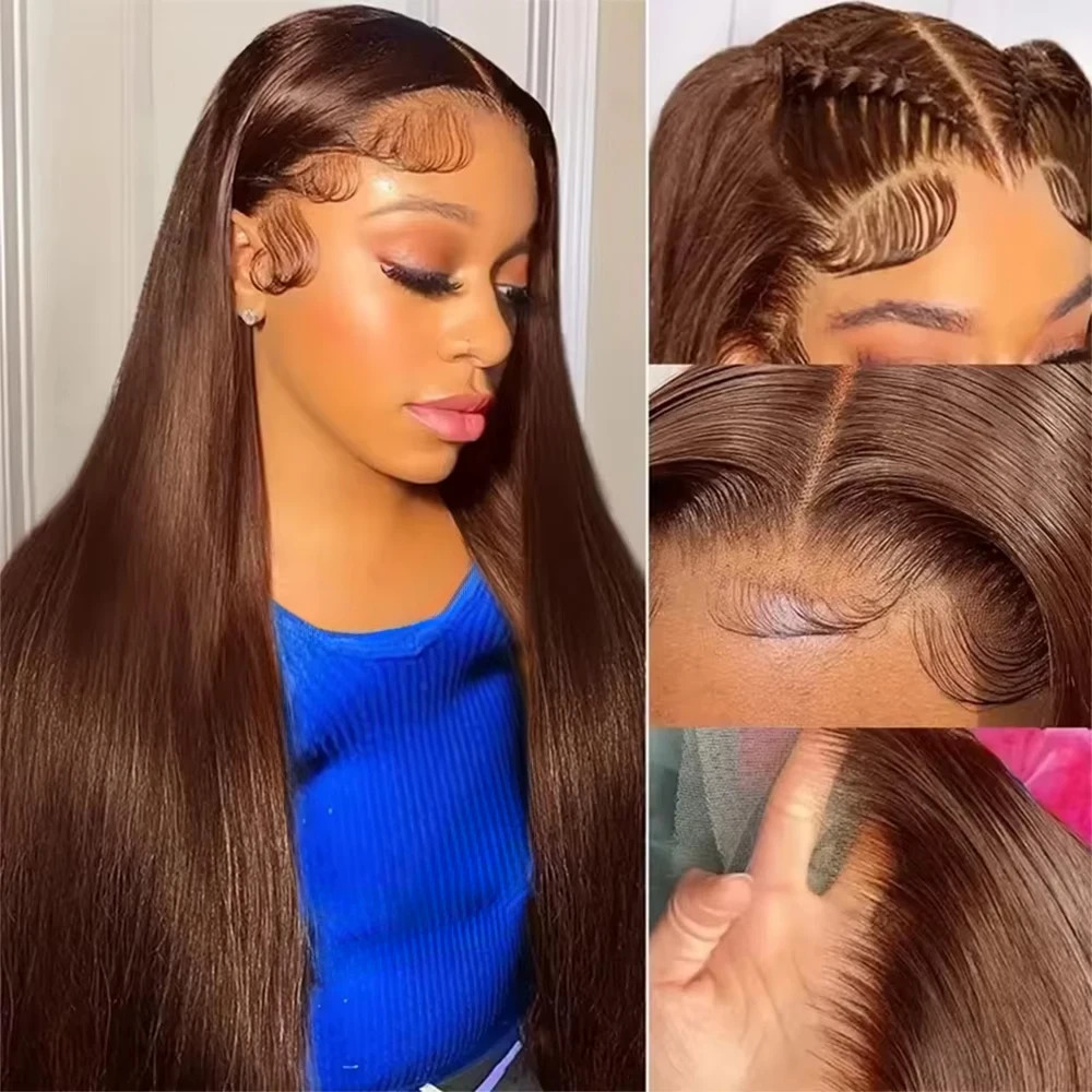 13x4 Body Wave Wigs Glueless Curly Black Color 280density 360 Lace Front Wig Simulation Human Hair 36 Inch HD Naturally Straight Wigs for Women Transp