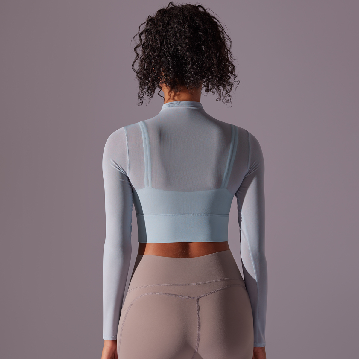 Tops Women's Sports Running Jogging Mesh Long Sleeve Workout Wear Activewear Bike Outerwear