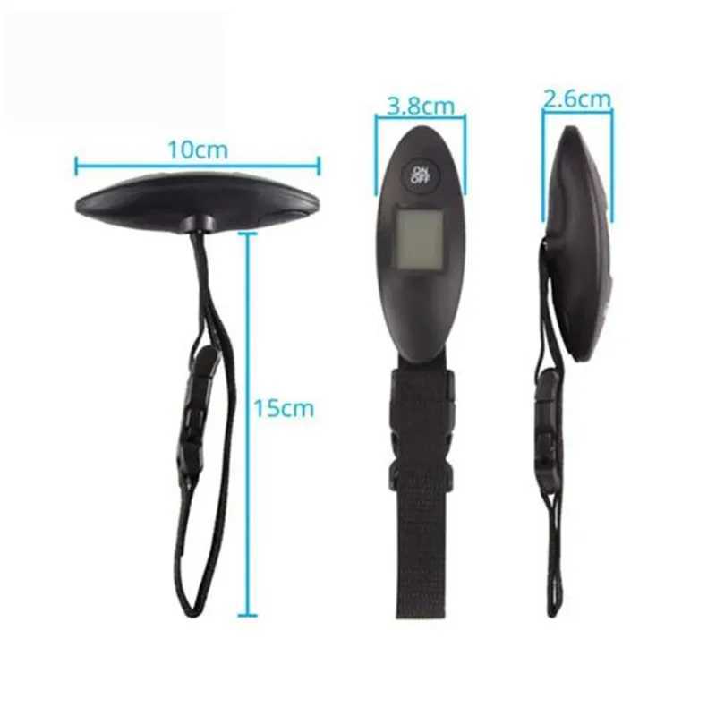 1Pc 40kg/100g LCD digital electronic luggage scale portable luggage scale handheld travel bag weighing fish hook hanging scale W250103