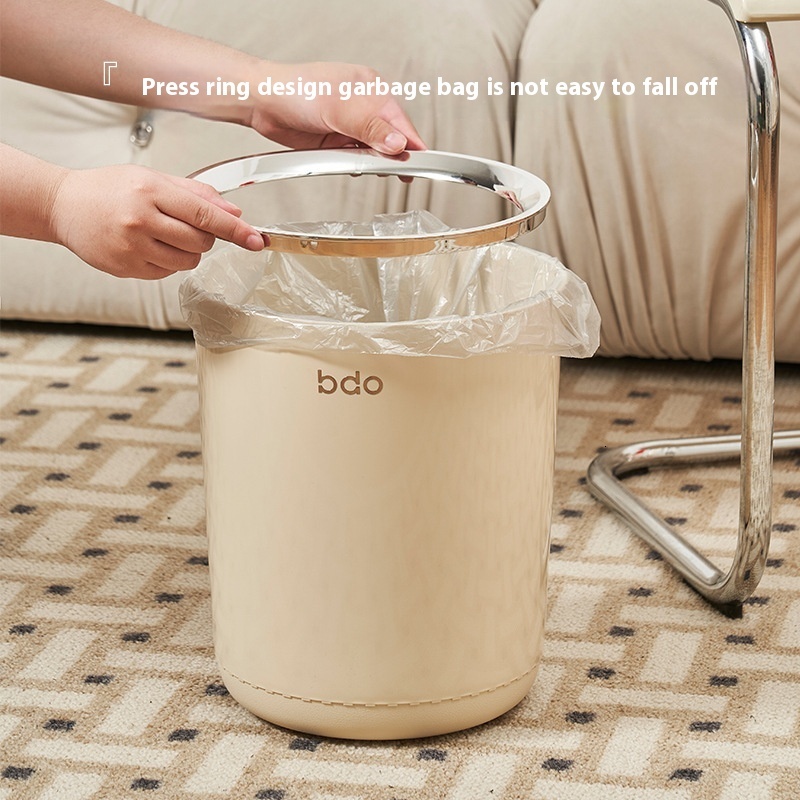 High-End Sealed Press Open Trash Can for Home Use