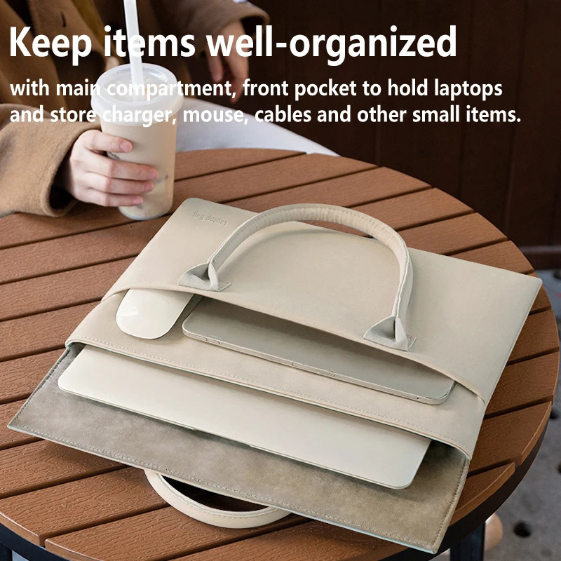 Laptop Bag for Women Handbag Business Work Briefcase 13 14 inch for MacBook Air Pro Surface 250102