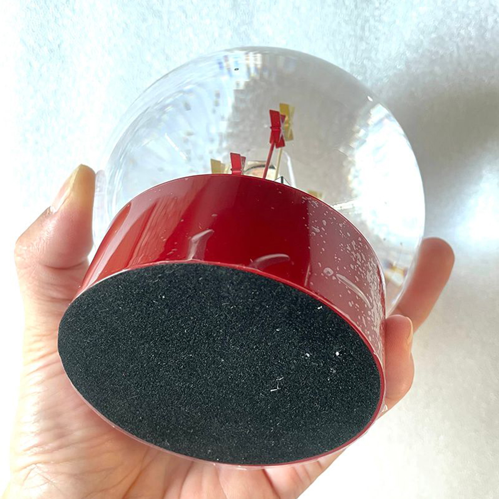 Classics Red Snow Globe With Perfume Bottle Box Bag Inside Snow Crystal Ball for Special Birthday Novelty Christmas VIP Gift with Gift Box