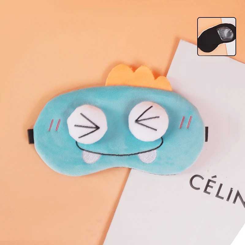 Cartoon P Capybara Sleep Mask Alleviates Fatigue Comfort Eyeshade Home Lunch Break Travel Sleeping Eye Mask EyepatchXJ250103