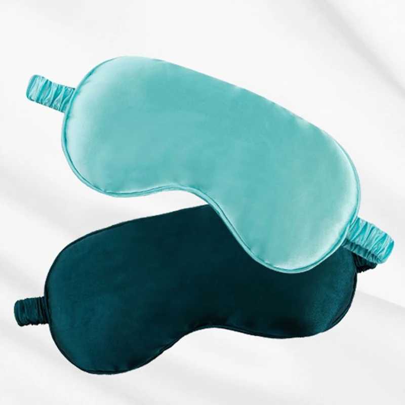 2Pcs/Set Women Imitated Silk Sleep Eye Mask Eye Patches Face Mask Eyeshade Blindfold Travel Rest Eye Cover Night EyeshadeXJ250103