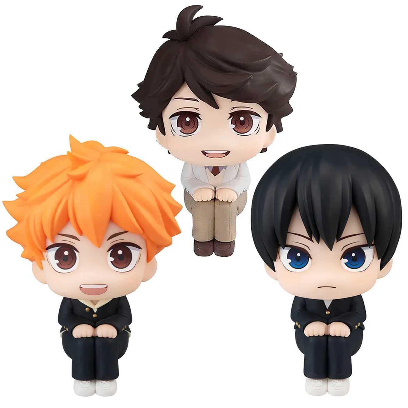 9cm Haikyuu!! Anime Figure Look Up Shoyo Hinata Action Figure Q Version o Kageyama Figurine PVC Collection Model Doll ToysXJ250103