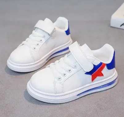 Childrens shoes girls spring and autumn casual soft sole boys star shoes breathable cotton material low cut sports shoes M250103
