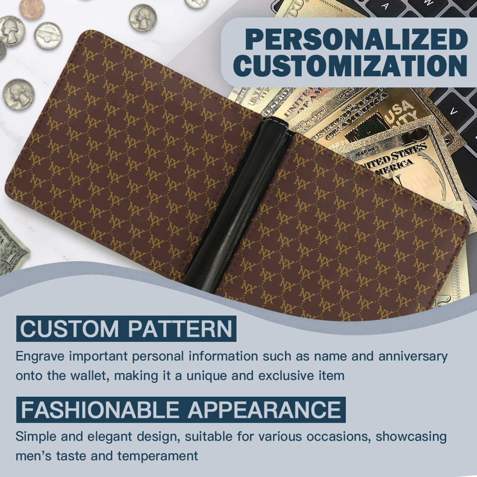 NXY high quality wallet purse Original wallet long luxury Flap Coin Purses Cardholder wallet woman handbags mens purse