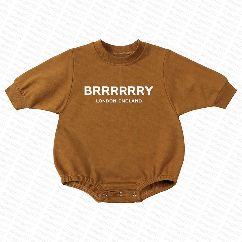 Rompers In Stock Newborn Fashion Rompers Baby Boys Girls Kids Designer Print 100% Cotton Long-Sleeves Short-Sleeved Pyjamas Crawl Suits Top JumpsuitY2