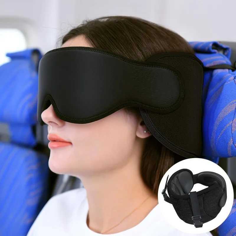 New light-blocking 3D sleep eye mask memory foam multi-functional travel pillow with eye mask without eye presXJ250103
