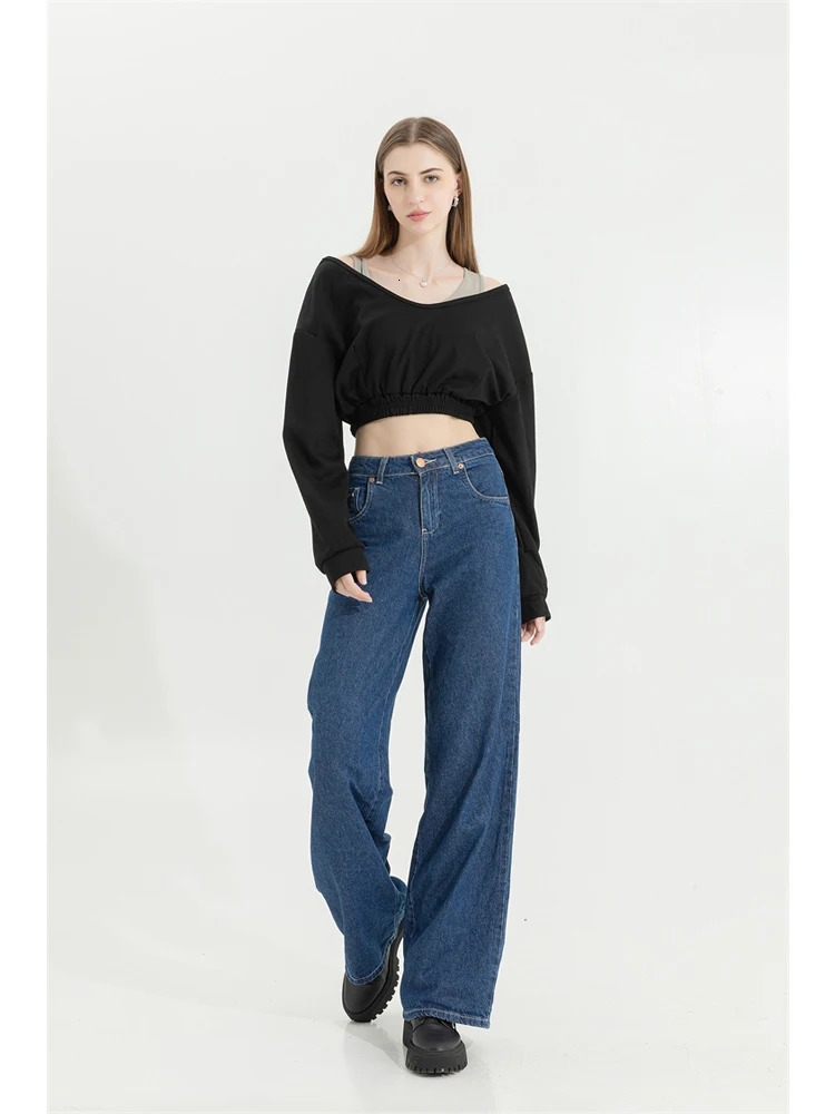 Woman Sweatshirt Hoodies Fashion Female Chic Loose Casual Streetwear Patchwork Ins Street Y2K Two Pieces Hoodies Crop Top 241224