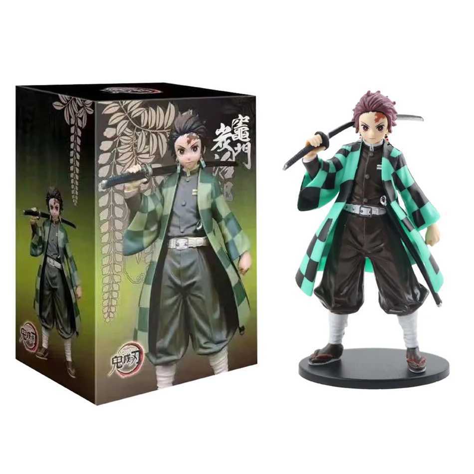 Anime 16CM Demon Slayer Kimetsu no Yaiba figure Kamado Tanjirou Action Figure Agatsuma Zenitsu Nezuko Warrior PVC Model Toys AAAXJ250103