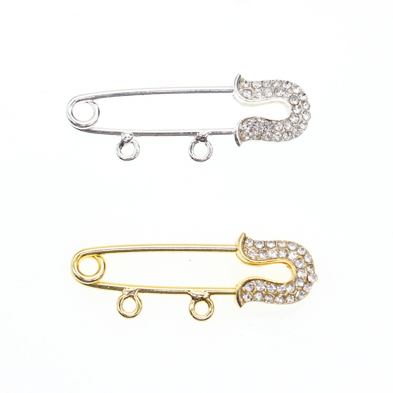 pins for kids big 4cm 5cm 8 cm10 cm with loops Safety pink blue crystal rhinestone Mash Pin small Brooch baby pin 250103