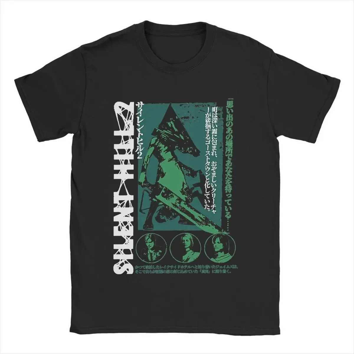 Mens Pyramid Head Silent Hill T Shirts Pure Cotton Tops Funny Short Sleeve Round Neck Tees New Arrival T-ShirtXJ240102