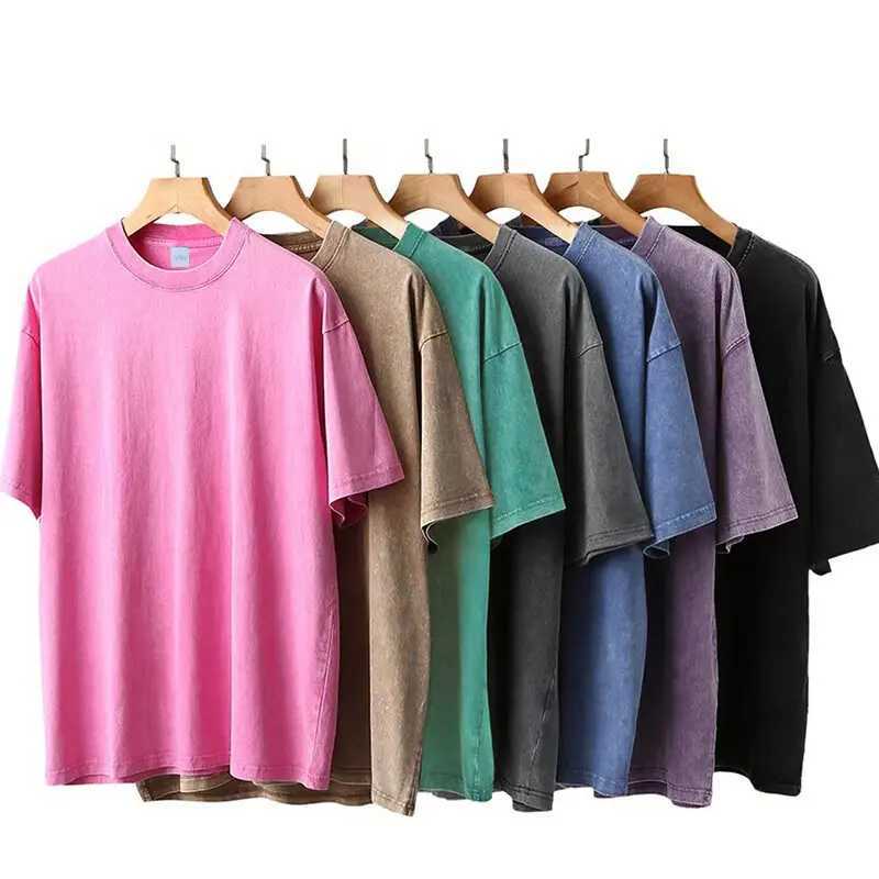 This is a revelation Ufo washes vintage mens clothing oversized streetwear fashionable cotton tops and casual loose T-shirtsXJ250318