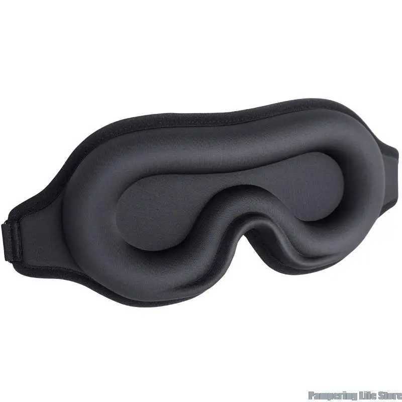1 Pc 3D Silk Sleep Mask Memory Foam Soft Eye Patches Comfort 3D Design Face Sleep Mask Eyeshade Breathable Women MenXJ250103