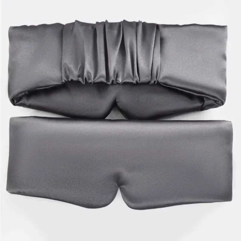 Enlarged Eye Patch Women Men Silk Satin Sleep Mask Comfortable Sleeping Eye Mask Eyeshade Cover Shade Eyes Relax EyepatchXJ250103
