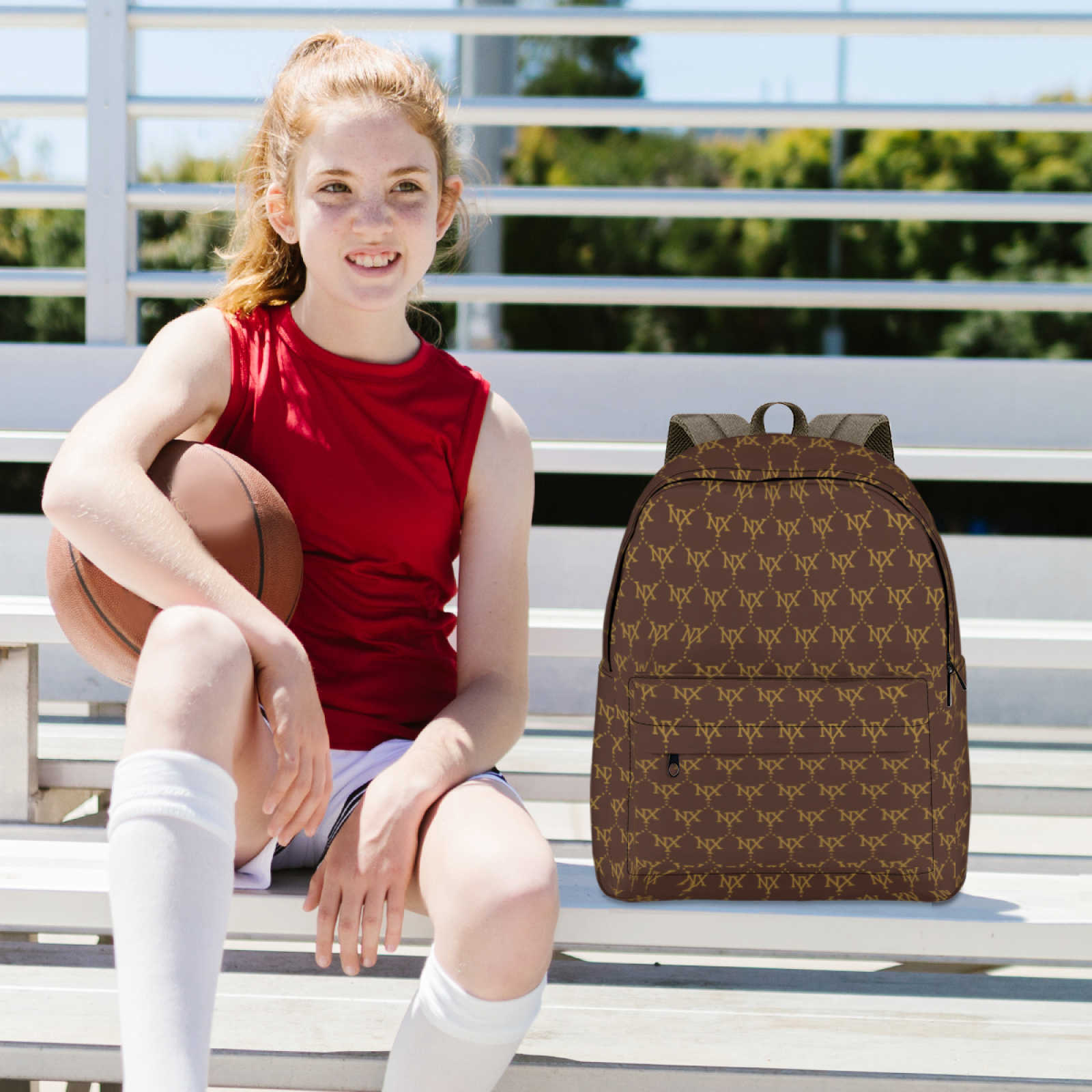 NXY Half-width Lightweight Student Backpack Portable Mens Designer Bookbag Women Travel Backpacks Classic Waterproof Schoolbag