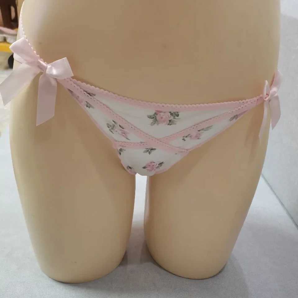 Frizzled cute girl satin G-strings thong sexy low waisted womens underwear knitted W250103