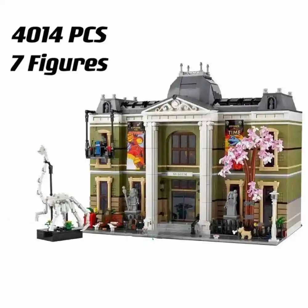 New Icons Natural History Museum 10326 Biggest Modular Building Set Architecture Street View Building Blocks Toy Kids Gift C250103