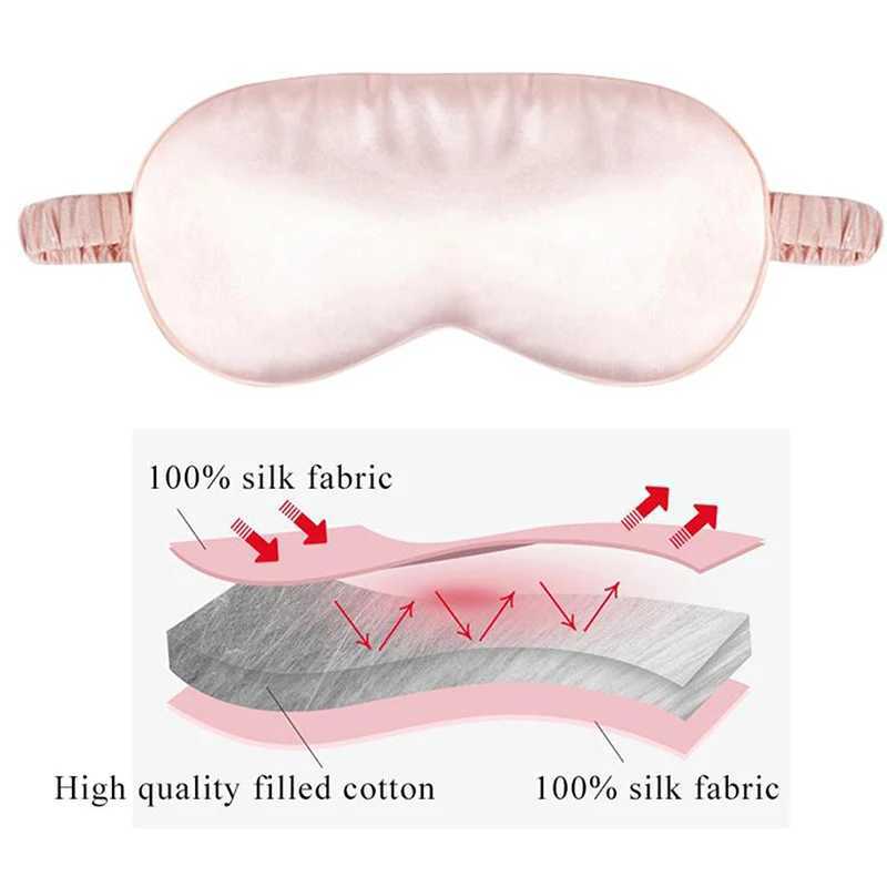 Imitated Silk Eye Mask for Sleeping Breathable Eyeshade Cover Sleeping Mask for Travel Nap Soft Comfort Blindfold Night EyepatchXJ250103
