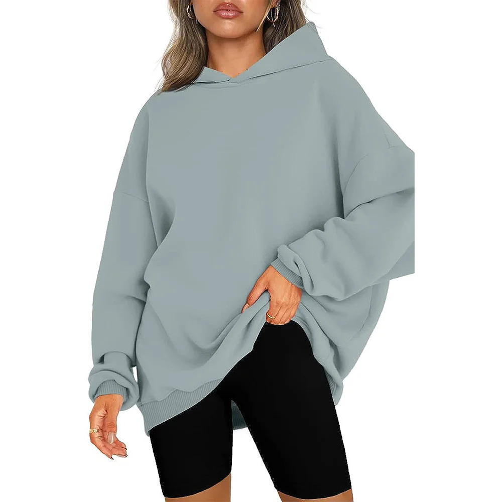 Hoodies for Women Oversized Hooded Sweatshirts Fleece Casual Long Sleeve Pullover Loose Lightweight Fall Clothes 250103