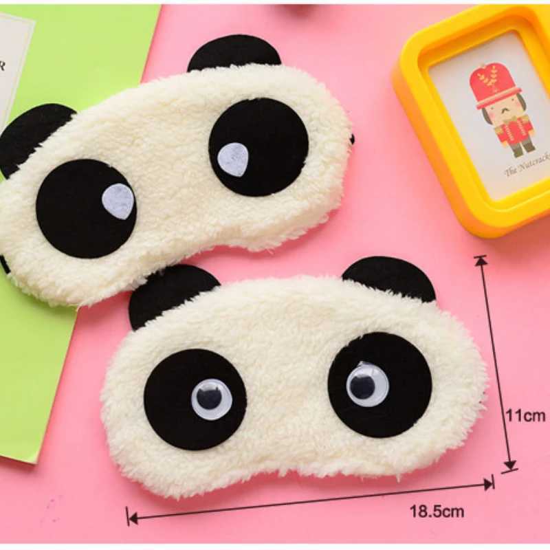 Fashion Cute Design P Panda Face Eye Travel Sleeping Soft Eye Mask Blindfold Shade Eyeshade Portable Sleeping Eye CoverXJ250103