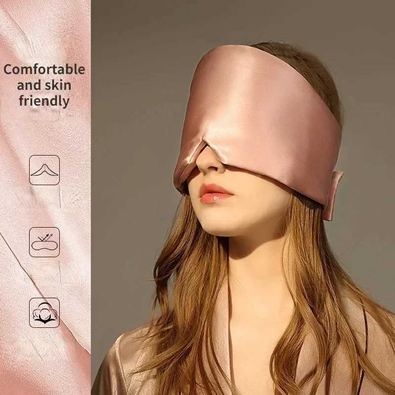 Silk Satin Sleep Mask Comfortable Sleeping Eye Mask Eyeshade Cover Shade Eyes Relax Enlarged Eye Patch Women Men Sleep HealthXJ250103