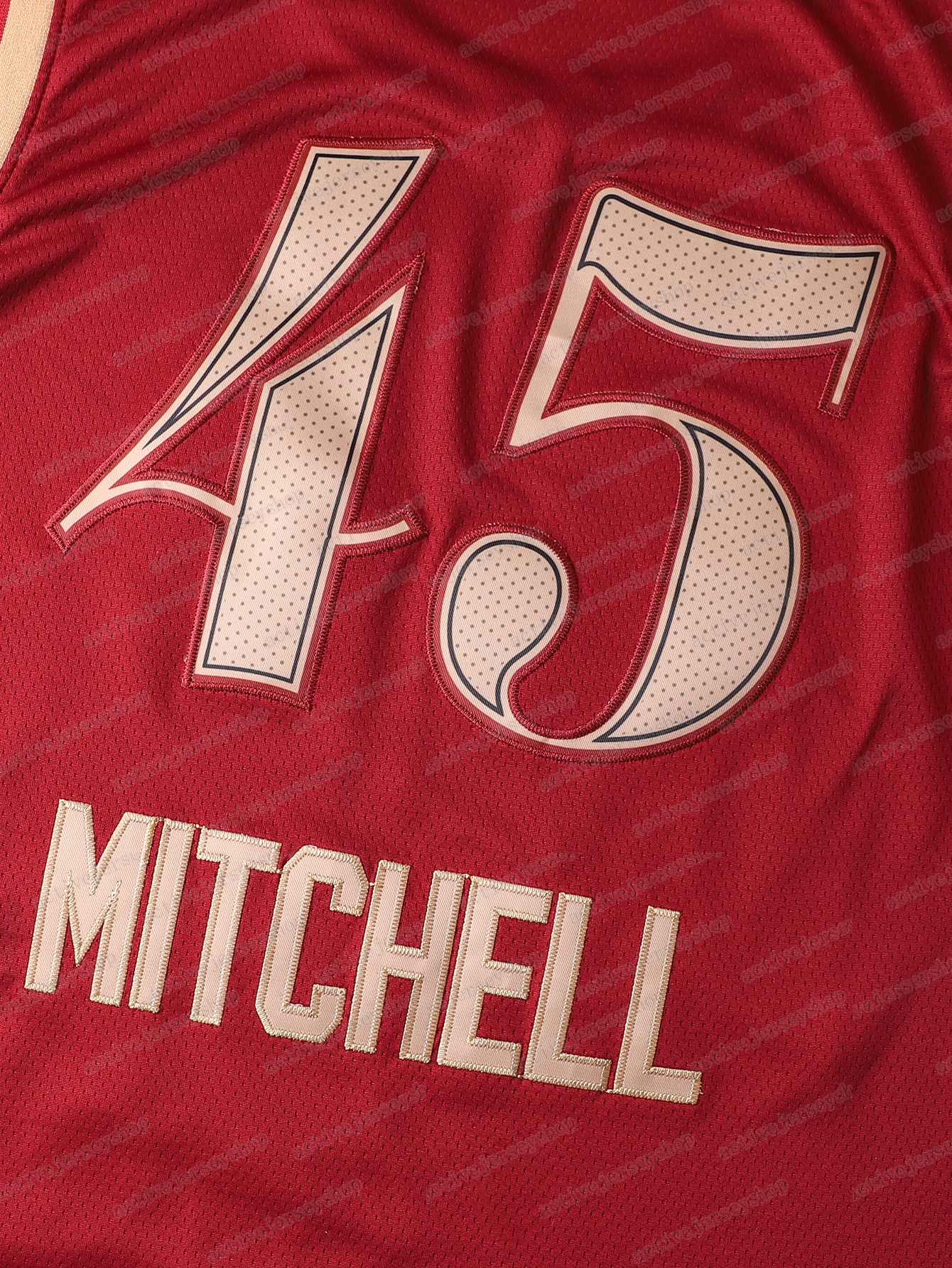 Men 45Mitchell Embroidered Basketball Jersey Breathable Stretchy Sleeveless Sports Uniform for Training Competition Parties Free shiping