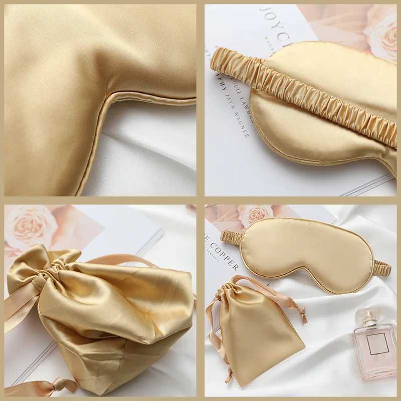 Imitated Silk Sleep Eye Mask Travel Shading Eyepatch Nap Eye Patch Rest Blindfold Eye Cover Sleeping Mask Night EyeshadeXJ250103
